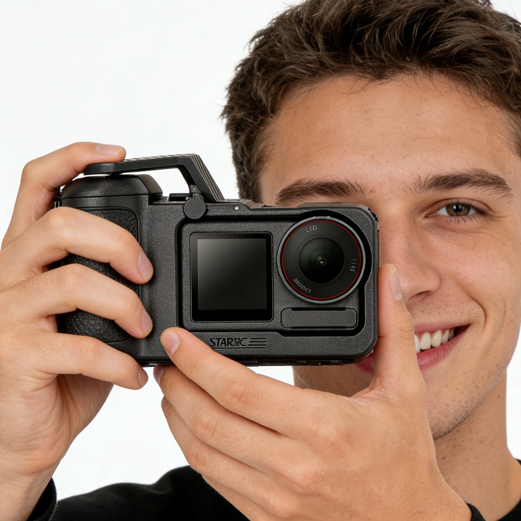 قبضة بطارية ممتدة 3 في 1 لـ DJI OSMO ACTION 5 Pro/4/3 مع برغي 1/4 سريع الإصدار ملحقات كاميرا التصوير في الشوارع