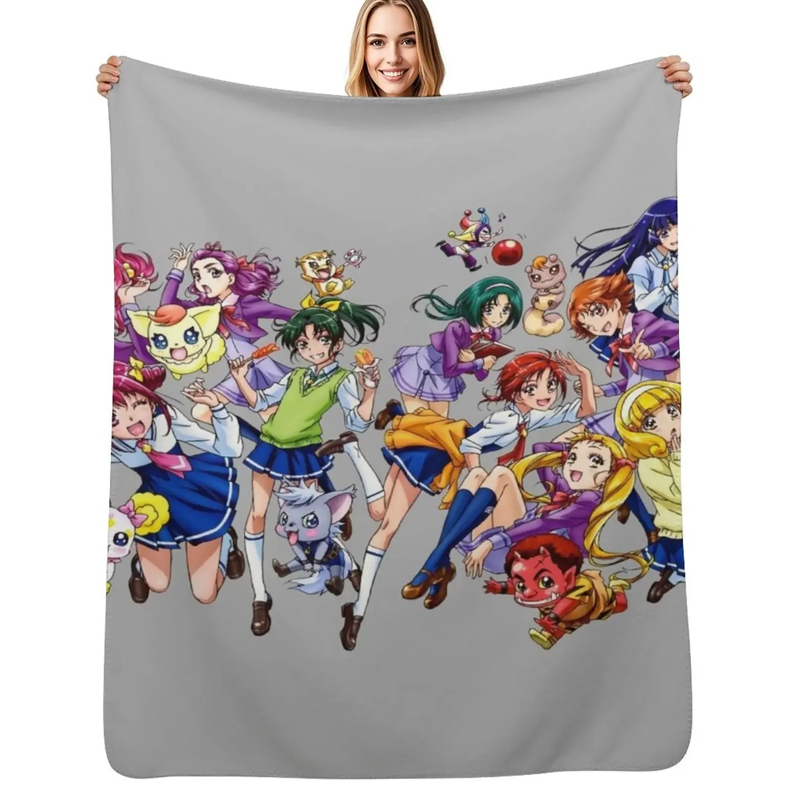 

Pretty Cure All Stars Reika Aoki Miyuki Hoshizora Toei Animation Throw Blanket Baby Large Bed Blanket