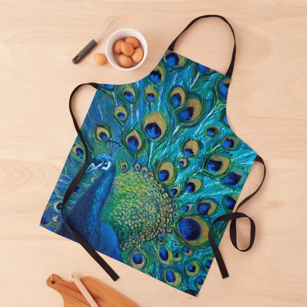 

Peacock Full Glory 2 Apron men Women Kitchen'S Bib For Kitchen For Women Kitchen Apron