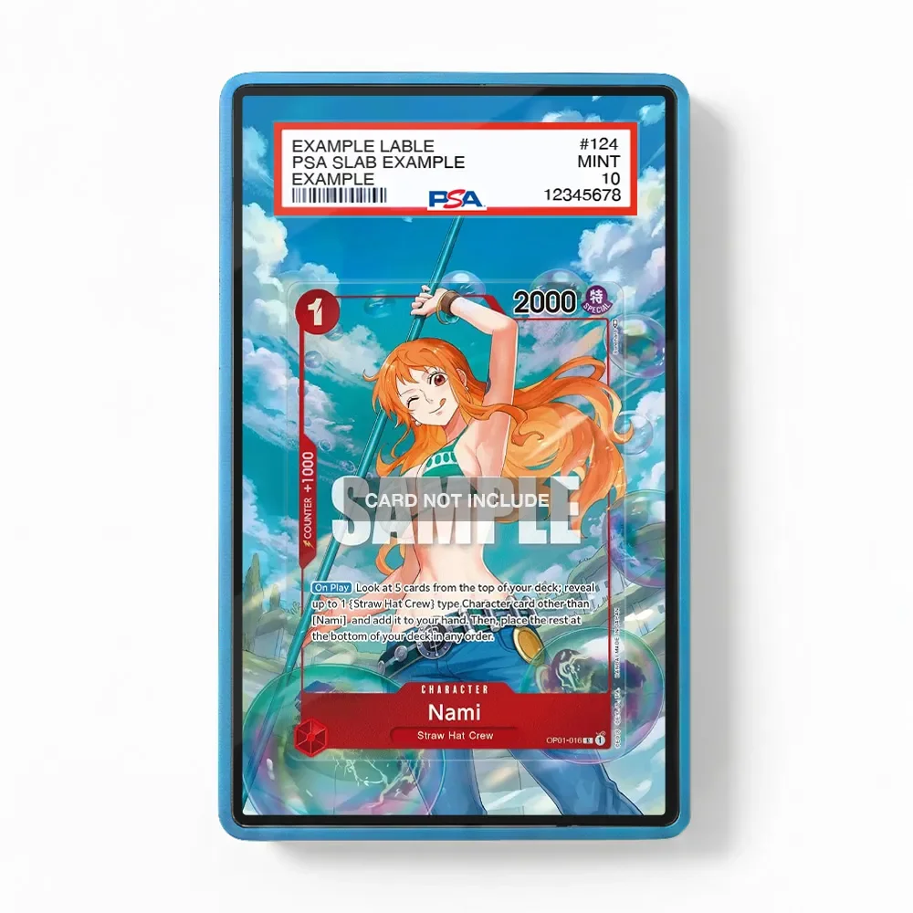 Graded PSA Storage Box For ONE PIECE Sabo Nami Vinsmoke Reiju Portgas D Ace Roronoa Zoro Borsalino Extended Art Display Case