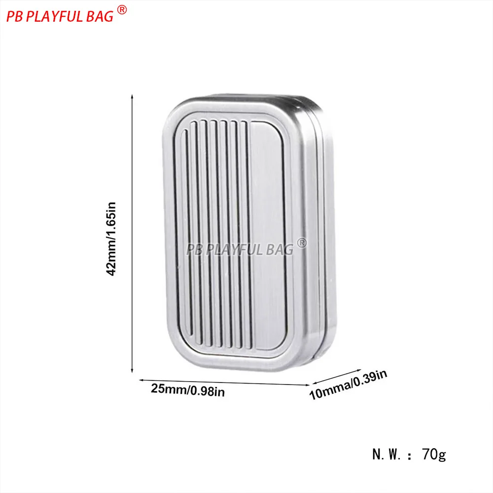 Magnetic EDC Fidget Slider Three-Layer Metal Tactile Snap Push Plate Toy Satisfying Magnetic Click Sound & Stress Relief TS56