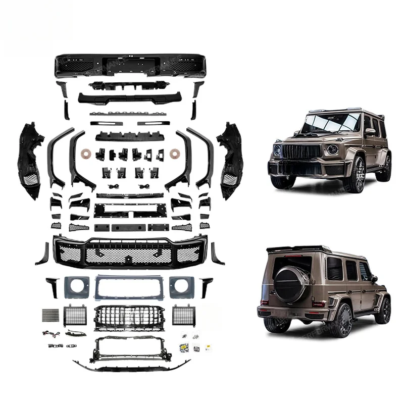 High Quality B-Style PP Black Wide Body Kit With Bumper Wheel Arch For G Class W464 W465 Exterior Upgrade Parts