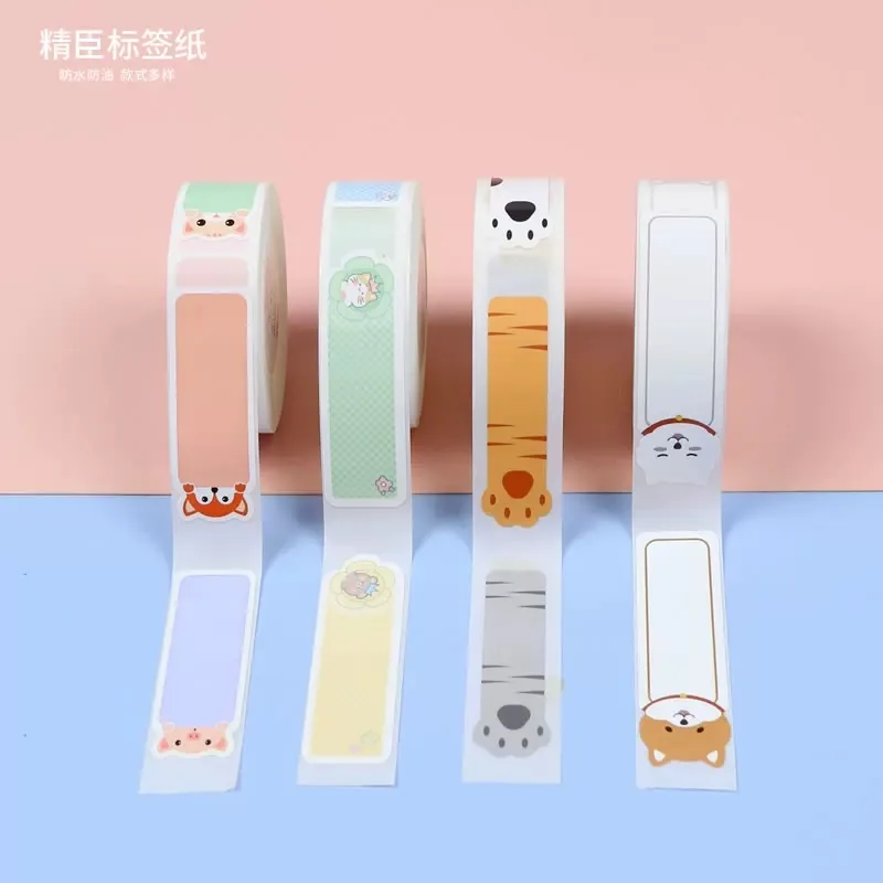 Niimbot D11 D101 D101 D11Pro H1S Cute Cartoon Self-adhesive Thermal Paper Cosmetics Label Date Price Tags Name Sticker
