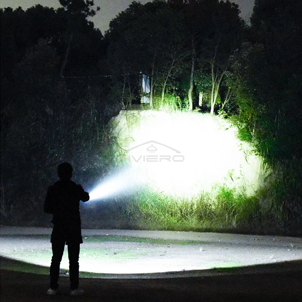 USB Rechargeable Portable Camping Outdoor 5LED Flashlight Waterproof Emergency For Field Tool Lighting Strong Bright Night Lamps