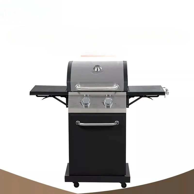 

Villa courtyard grill Stainless steel gas grill Terrace Thickened folding American stew