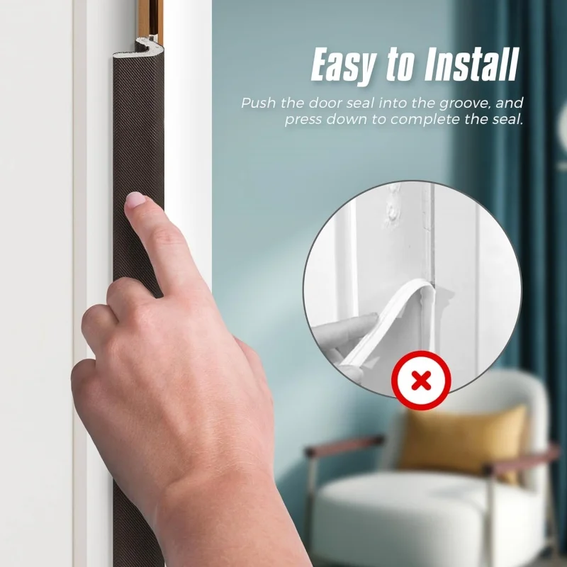 8m Door Weather Stripping Seal,Window Kerf Soundproof Strip V-Shaped Q Foam Weather Stripping Door Frame for Card Slot Large Gap