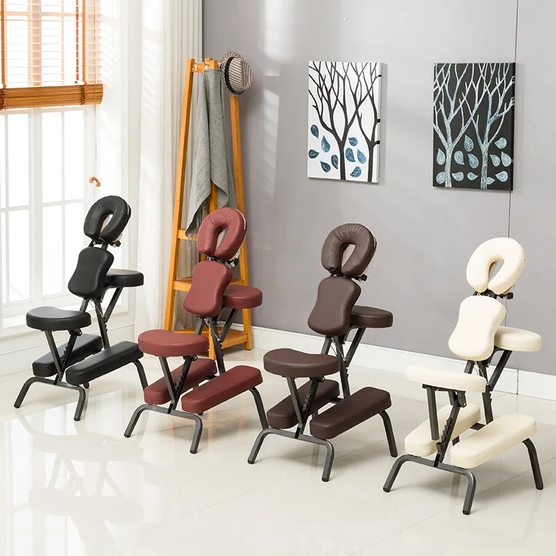 Folding Portable Massage Chair Modern Leather Metal Health Care Tattoo Scraping Bed Beautiful Tables Beds for High Quality