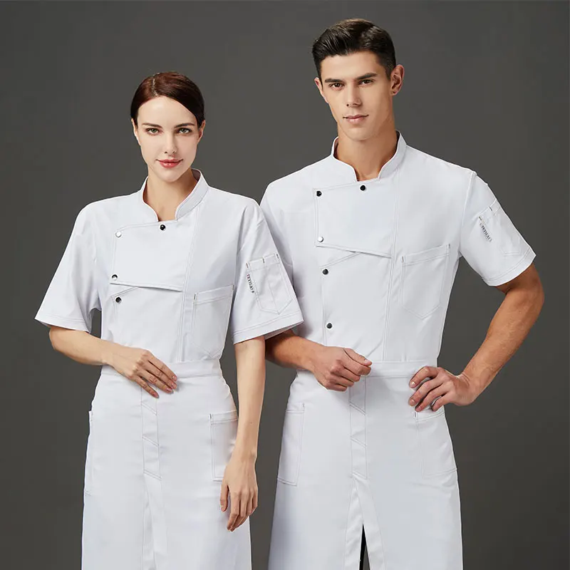 Tuta da cuoco da forno giacca da cuoco da ristorante camicia da cucina uniformi da cameriere dell'hotel vestiti da cucina tuta da caffè uniforme da sala da pranzo