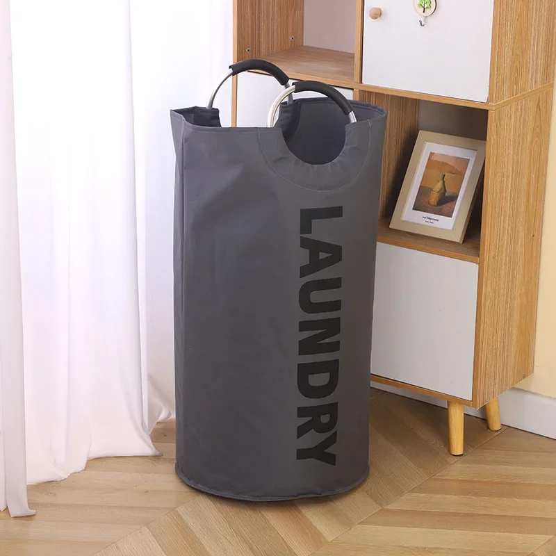حقيبة غسيل من قماش أكسفورد، سلة تخزين الملابس القذرة، دلو ملابس الحمام القابل للطي، سلة الملابس القذرة ذات سعة كبيرة