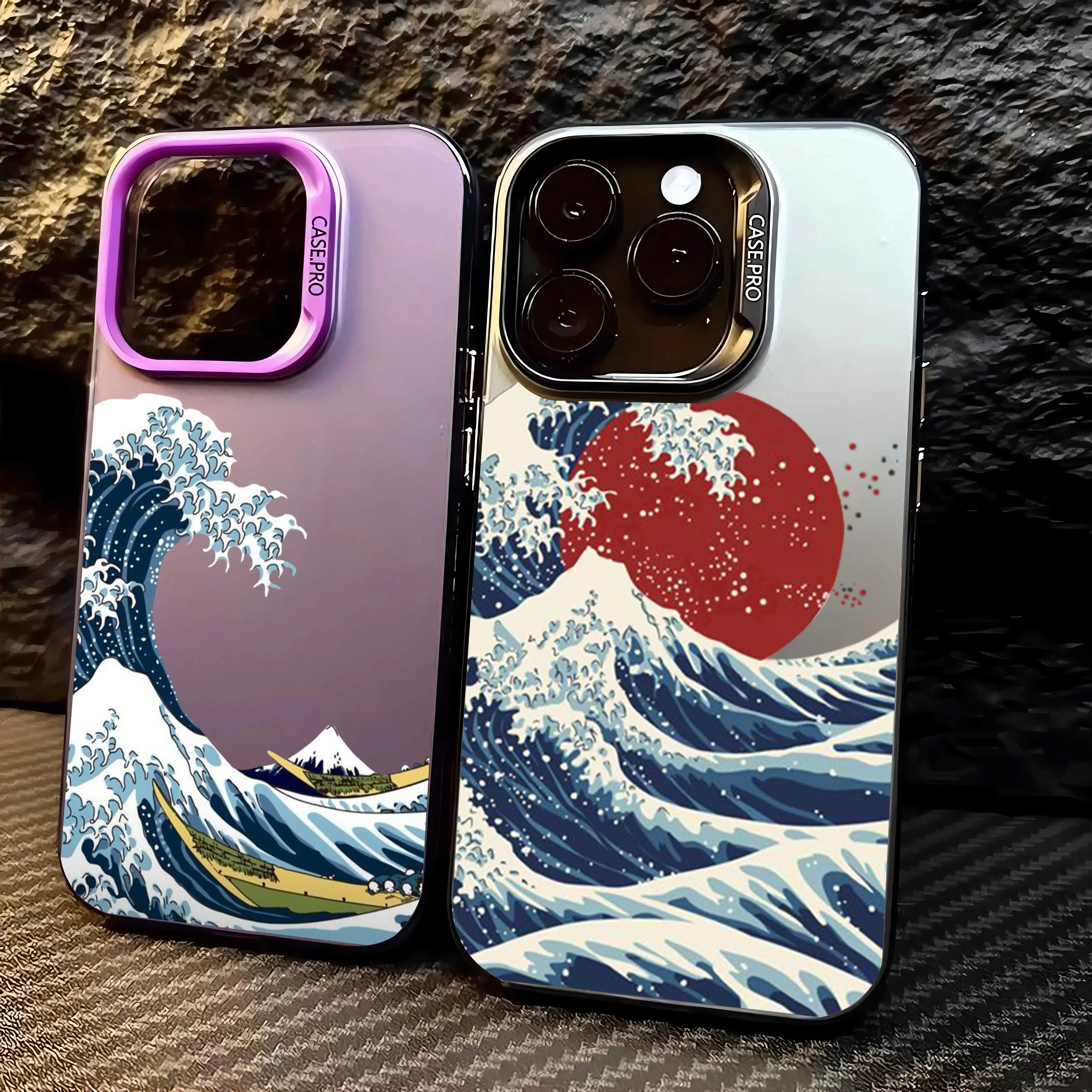 

Ukiyoe Huge Waves Sun Art Phone Case for Xiaomi Mi 11 Lite 12T Poco X3 GT NFC F4 X5 Pro 5G Candy Matte Shockproof Back Cover