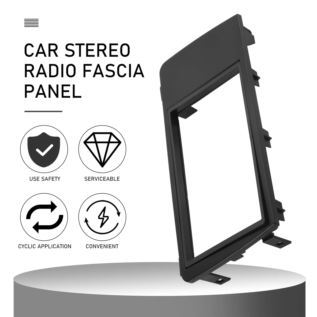 Radio samochodowe stereo Fascia Panel Plate Frame 2 Din dla Xc70/ V70/ S60 2004-2007