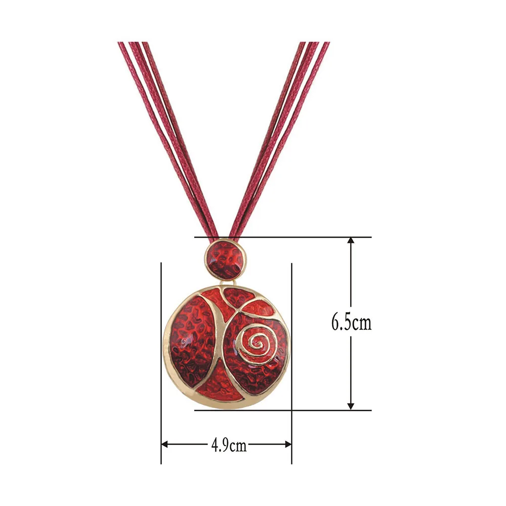 Pendant Necklace for Women Enamel Party Steampunk Style Jewelry