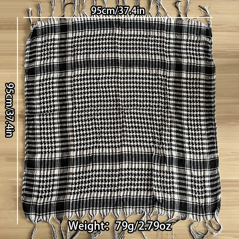 Fashion Military Fashion Lightweight Army Plaid Scarf Unisex Tactical Arab Scarf To Keep Warm