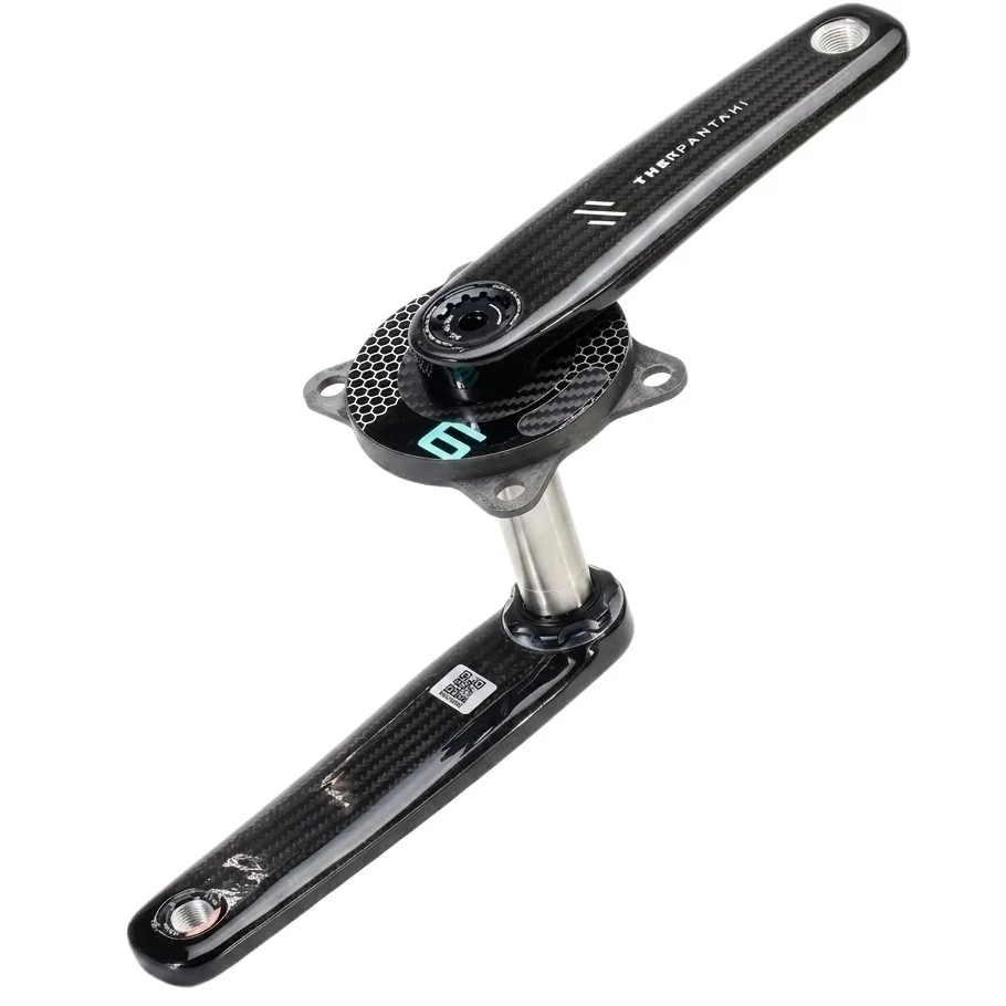 Road Bicycle Carbon Fiber Crank 165/167.5/170/172.5mm Folding Bike Crankset BCD 110 Titanium Alloy Axis 24mm For Shimano Cranks