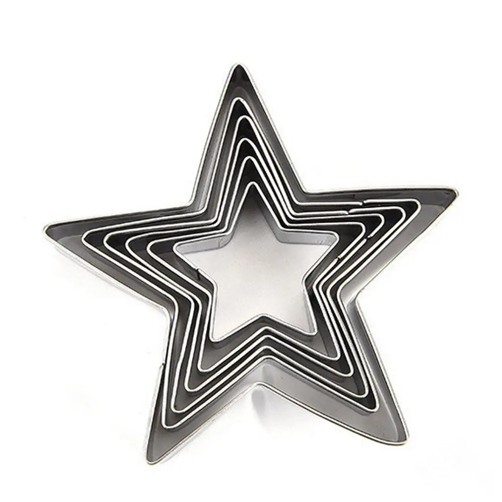 Metal Biscuit Cutters Easy Clean Cookies Cutter Set Cake Making Tools for Kitchen and Pastry