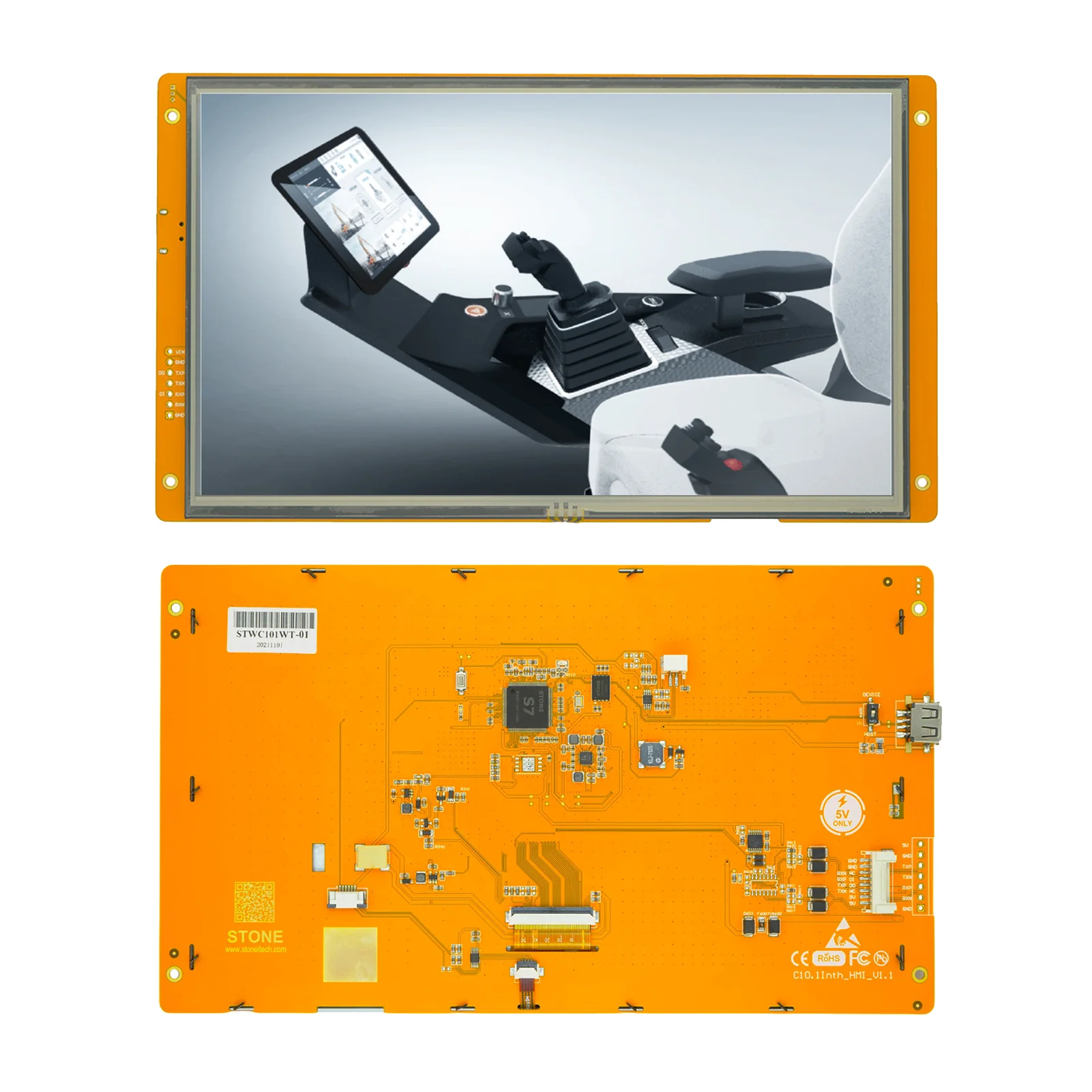 SCBRHMI 10,1 Zoll HMI Smart LCD Display Modul mit Touch Panel + 128M Flash-speicher + Cortex A8 CPU