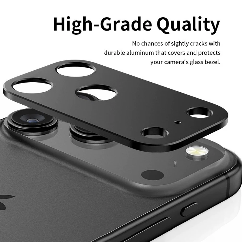 Metall Kamera Objektiv Schutz Für iPhone 17 Pro Max Aluminium Kamera Objektiv Ring Fall für iPhone 17 Air 16 15 14 12 13 schützen Objektiv Kappe