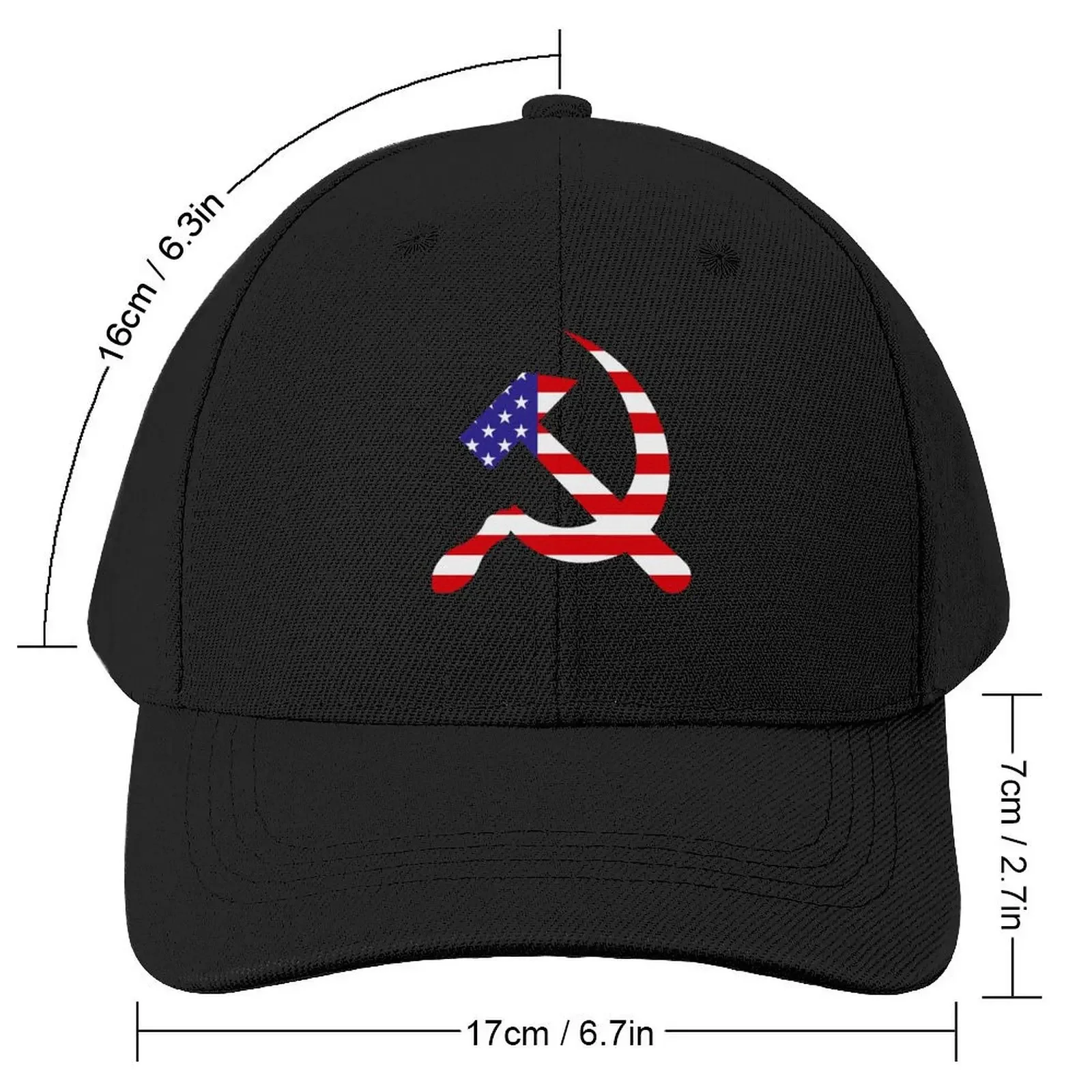 Hammer & Sickle - USA Baseball Cap cute Luxury Man Hat Hats For Men Women's