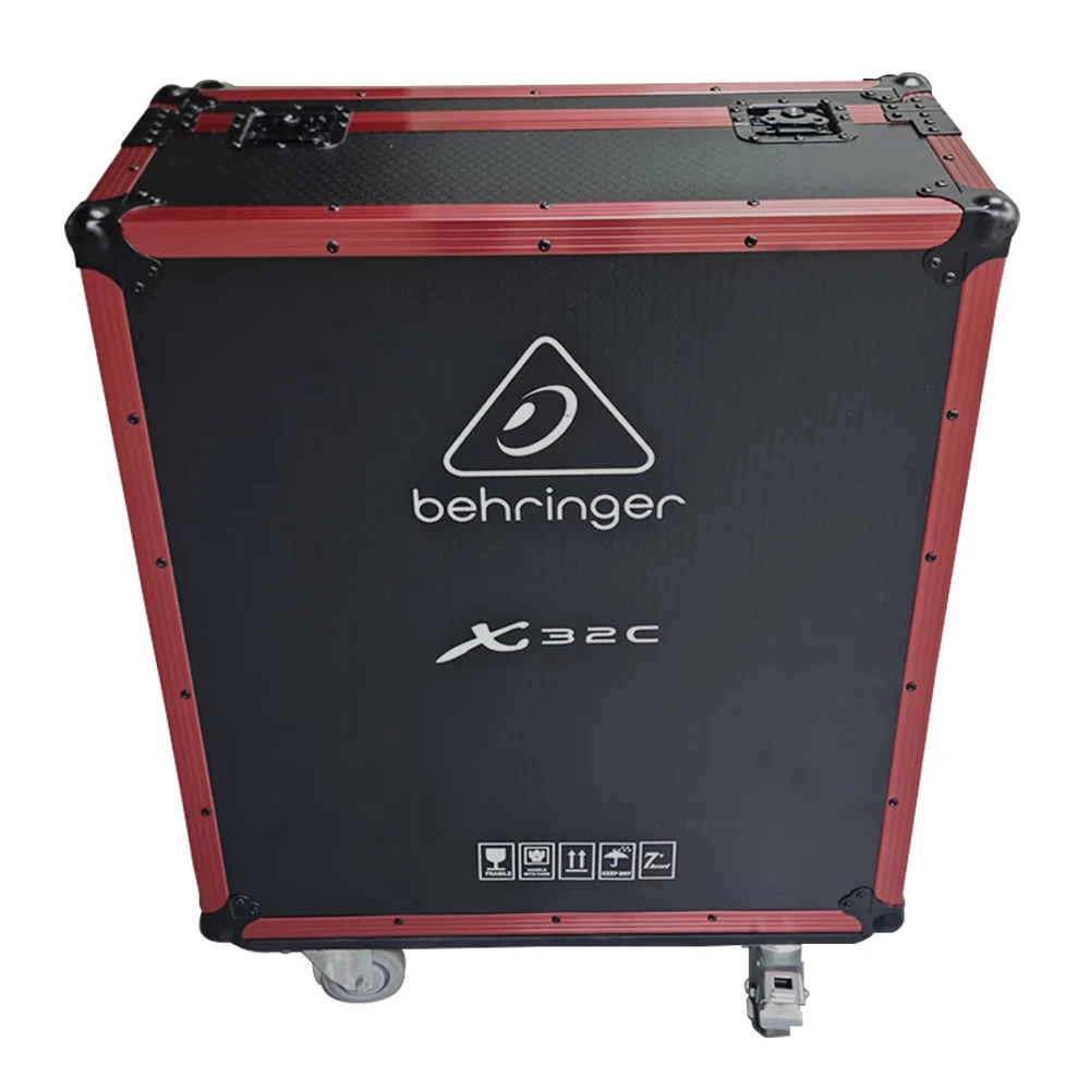 Aangepaste Behringer X32 compacte flightcase Normale versie met wielen Pa-systeem Podiumapparatuur Digitale mixer Flightcase