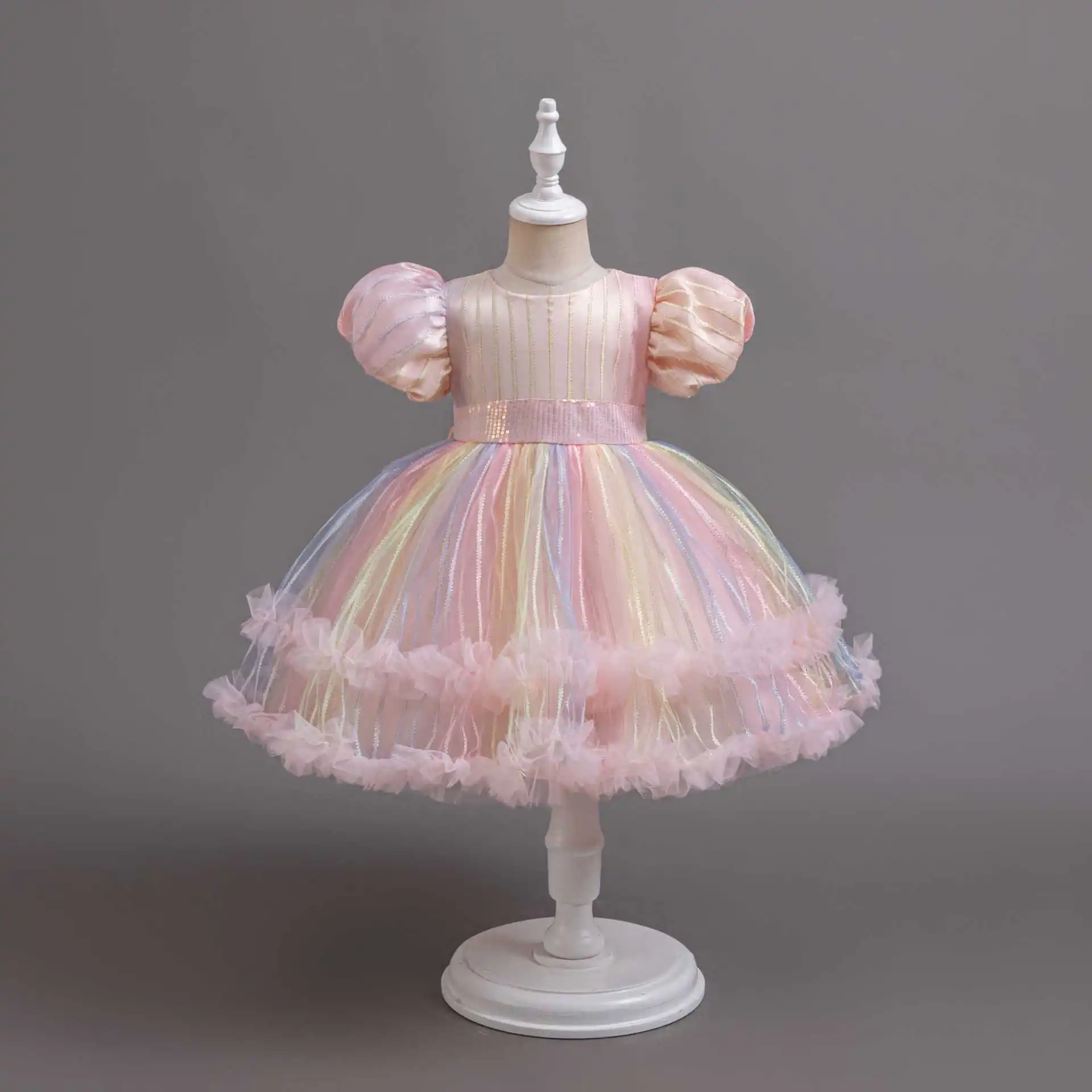 

Бальное платье, детское платье принцессы для маленьких девочек, красочная тюлевая одежда, новое детское платье для детей 1-6 лет