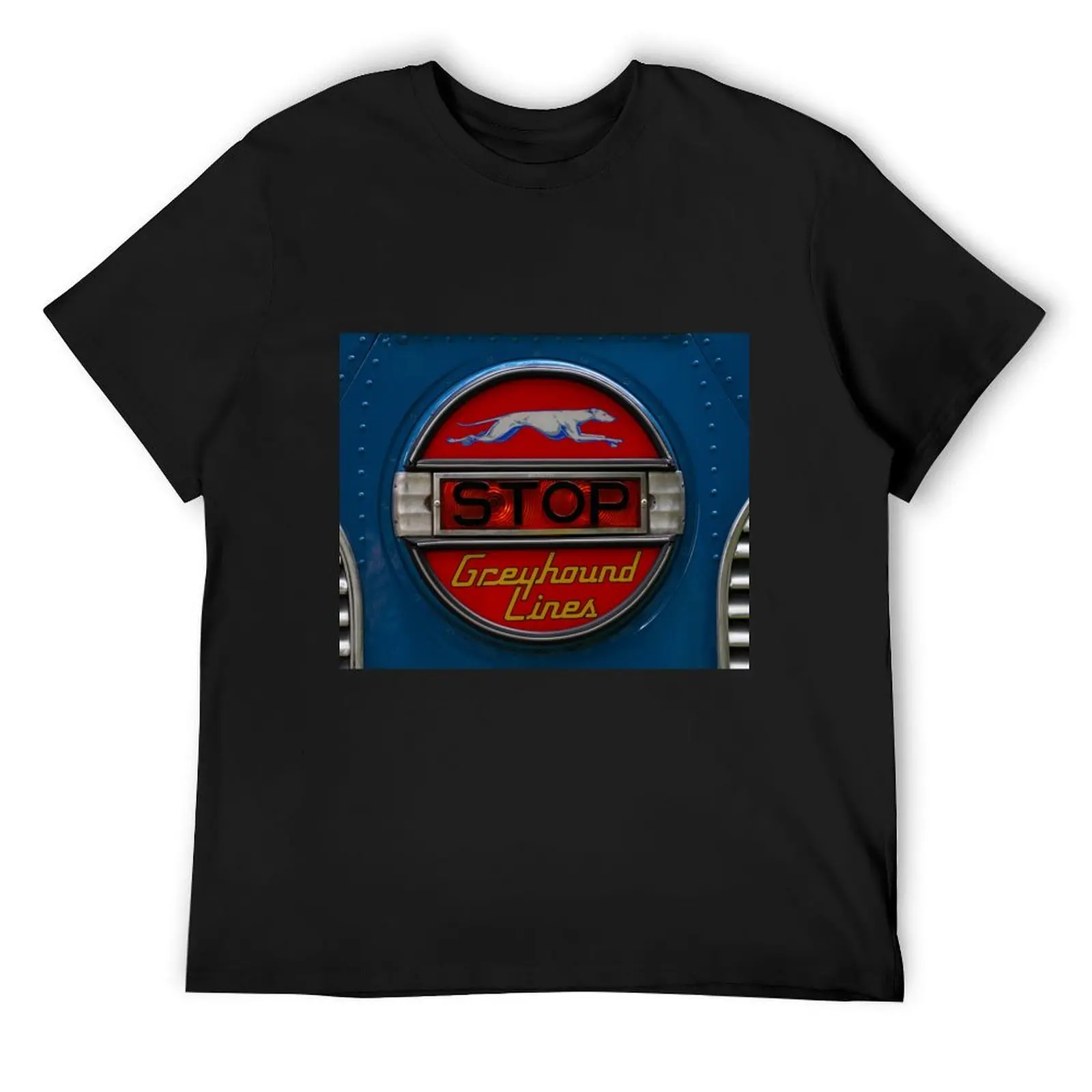 

GMC PD 3751 Greyhound Bus stop sign (1947) T-Shirt Clothing Short sleeve tee cotton man t-shirts funny gifts men workout shirt