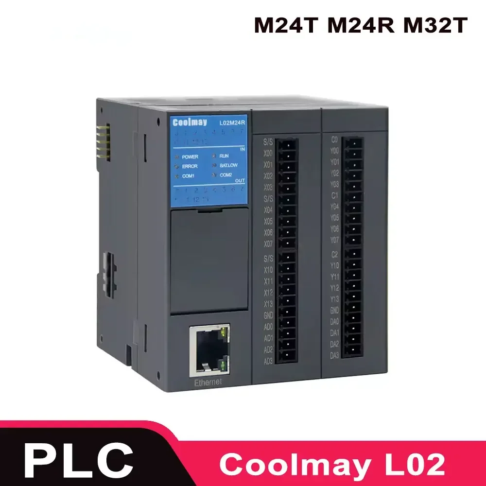 Coolmay L02M24T L02M32T L02M24R L02 PLC  L02M24T L02M24R L02M32T L02M32R PLC Programmable Logic Controller for Factory