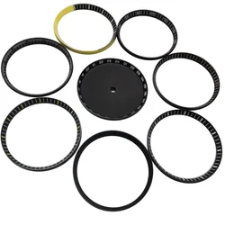 SKX007 28.5mm Watch Dial 30.5mm Copper 60Min Scale Number 24Hour Watch Chapter Ring For SKX007 SKX009 NH35 NH36 Replace Parts