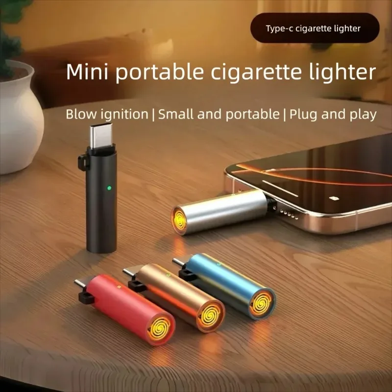 

NEW Electric Arc Lighter, Windproof Flameless USB-C Rechargeable Lighter for Candle, BBQ, Camping, Hiking, Outdoor Portable Use