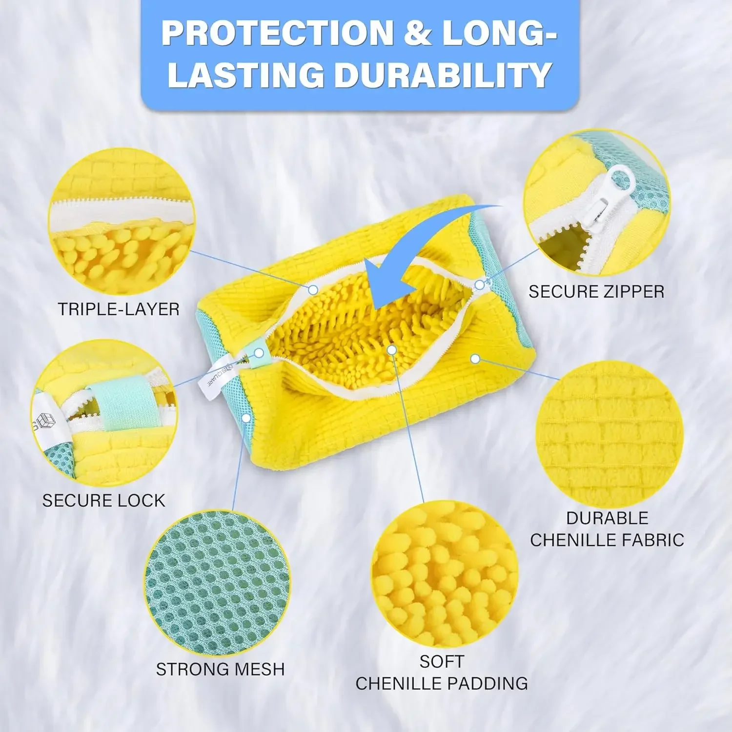 2 قطعة أكياس الغسيل الأحذية غير جلخ غسالة الأحذية حامي أكياس للأحذية الرياضية السفر تخزين سميكة شبكة البريدي #3