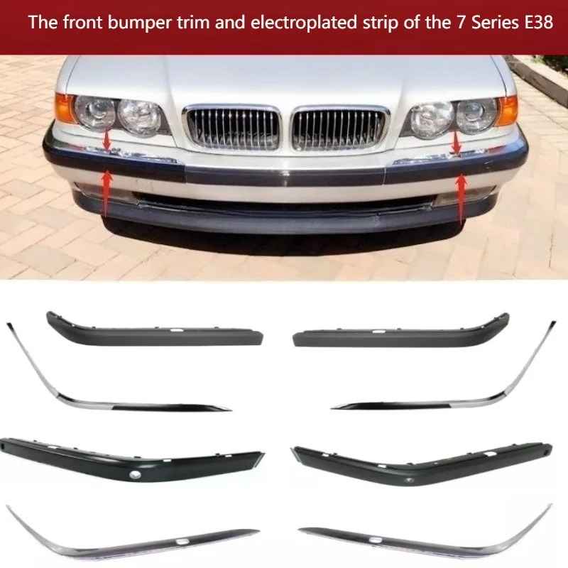 

Накладка на передний бампер для BMW 740i 740iL 740iLP 750iL 750iLP 51118170555 51118125309 51118168105 51118125437 1995-2001 гг.