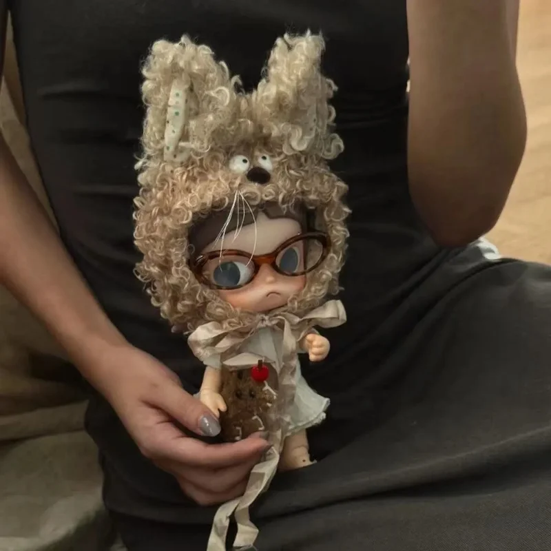 مجموعة ملابس دمى Zsiga 1/8 لخريف وشتاء زي قطة لطيف مع قبعة ملابس دمى عصرية لطيفة