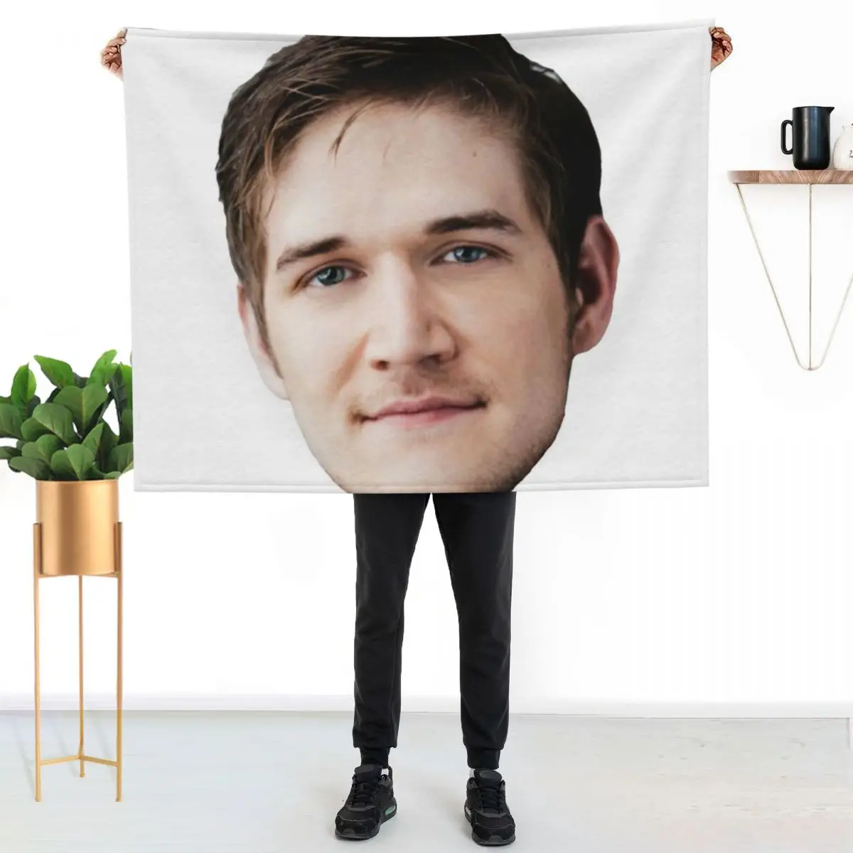 bo burham head Throw Blanket Spring Fall Cozy Throw Blanket for Couch