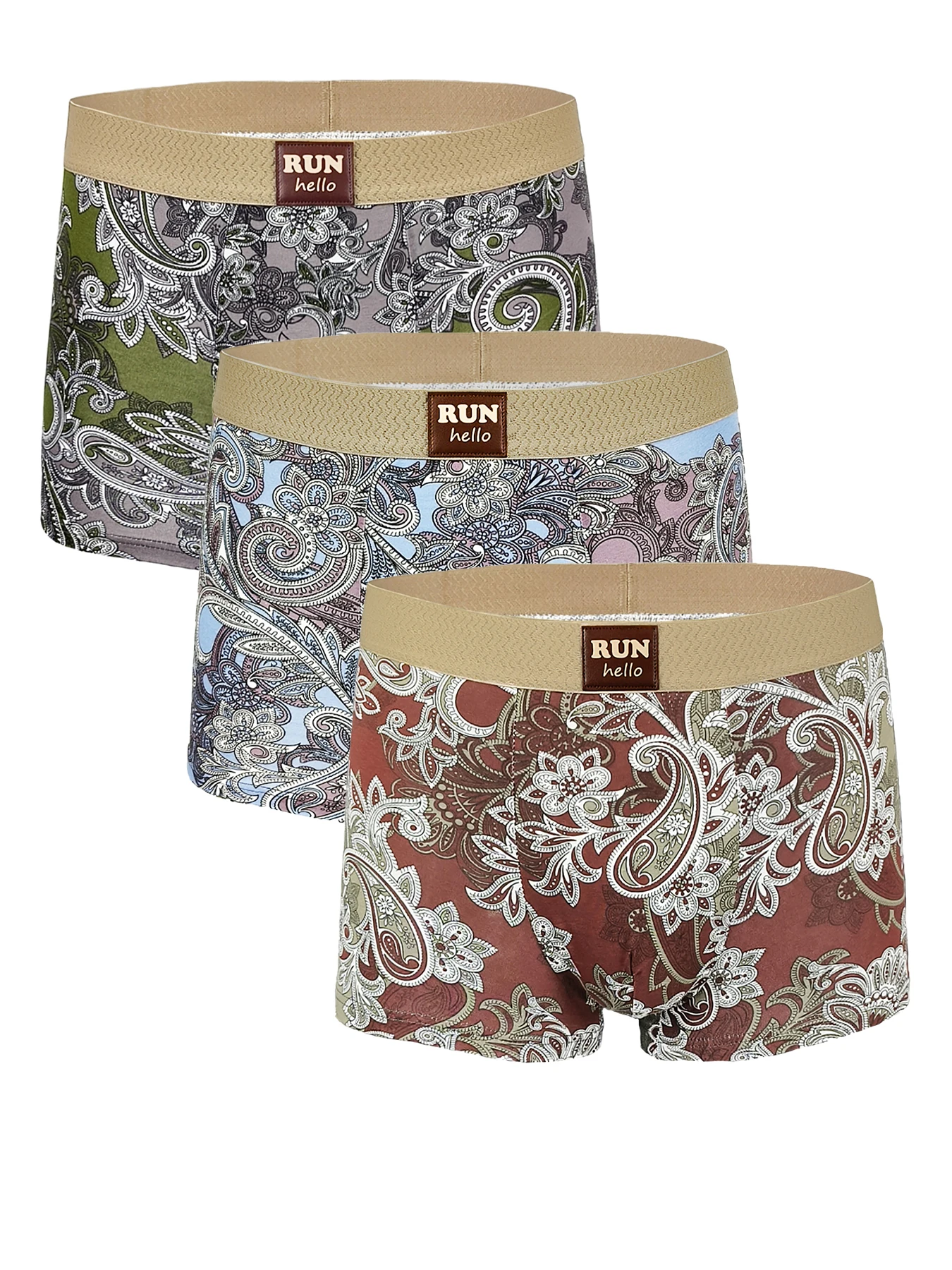 Men's 3-Pack Cotton Boxer Briefs - 