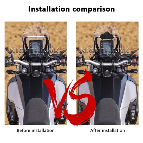 Imagen 2 del producto Soporte de 12MM 22MM para YAMAHA TENERE700 T700 tenere 700 XT1200Z, accesorios para motocicleta, soporte de navegación GPS, soporte para teléfono móvil