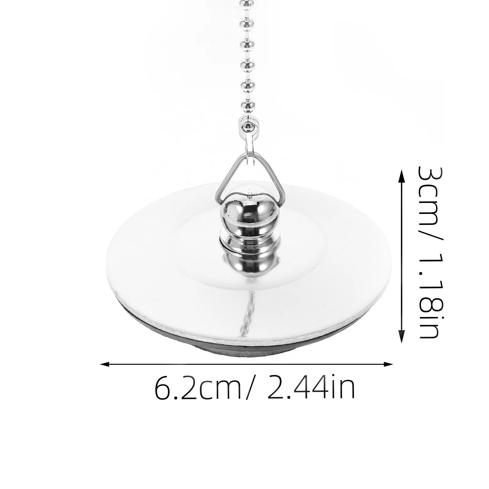 Water Plug with Chain Sink Basin Stopper for Kitchen Bathroom Bathtub Slope Sink Drain Garbage Disposal High Quality No Leak