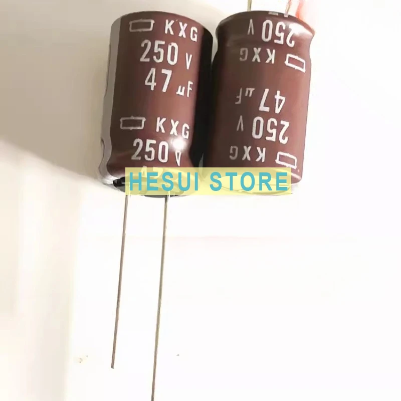 10PCS Electrolytic capacitor 250V47UF 12.5X20 black diamond KXG high frequency low resistance, generation 200V