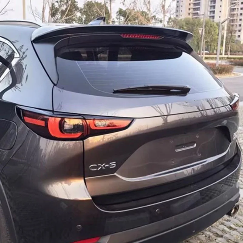 

Platinum Steel Gray For Mazda CX-5/2017-2021 Rear Roof Spoiler Wing Accessories ABS Material Trunk Tail Lip Body Kit