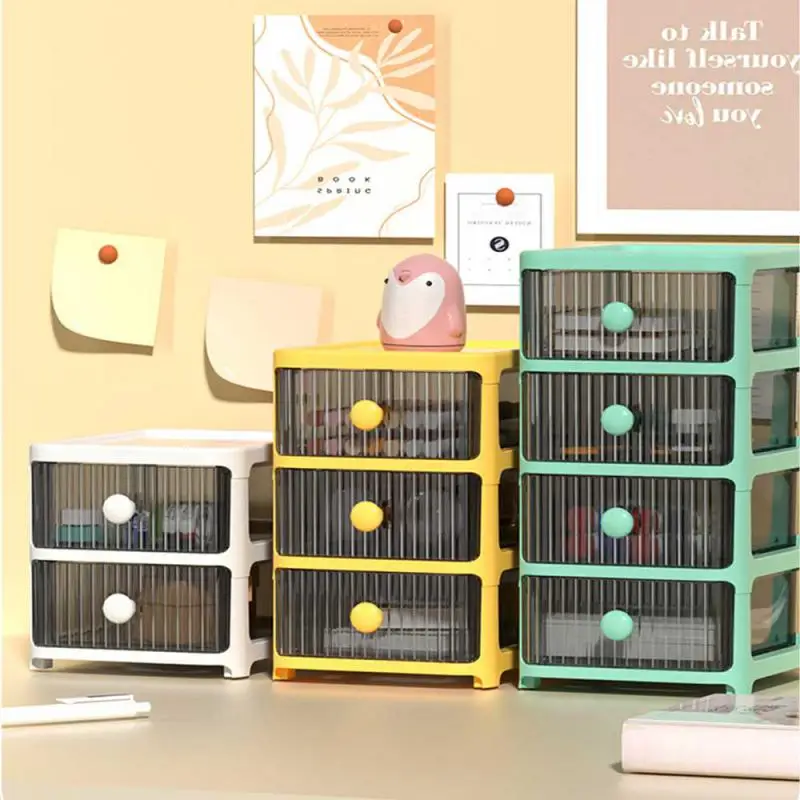 Stylish Drawers Organized Desktop Storage Box Durable Convenient Ins Style Perfect For Organizing School Supplies Trending