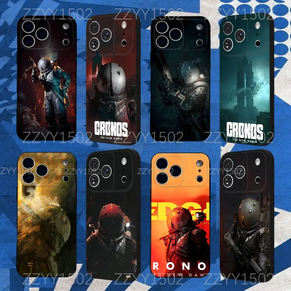 

C-Cronos The New Dawn Phone Case For iPhone 17,16,15,14,13,12,Pro,Max,Plus,E,SE4,Air,Mini Black Funda Shell