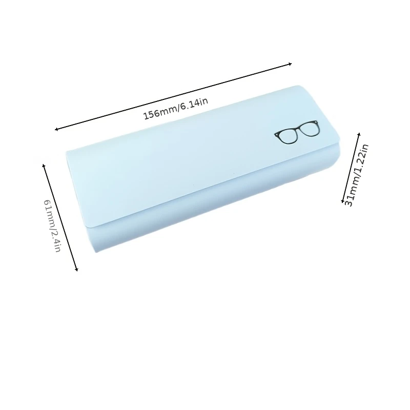 Praktische brillenkoker, antislip binnenvoering, draagbare brillenkoker met grote capaciteit, nieuwe brillenkoker, brilopslag