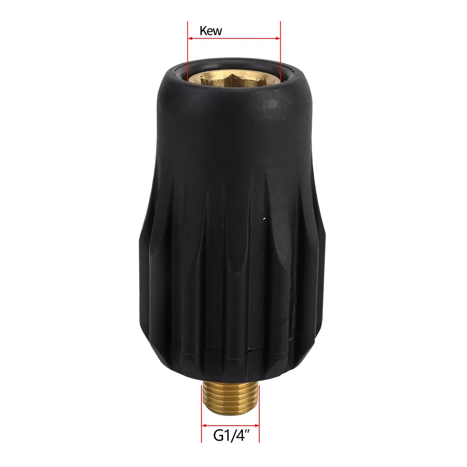 Pressure Washer Adapter 1/4'' Brass Quick Connect Foam Lance Adapter for Kew