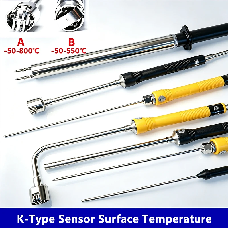 ​K type handheld surface thermocouple probe High Temperature Thermoco Temperature Sensor Thermocouple WRNM-020 WRNM-038 WRNM-39