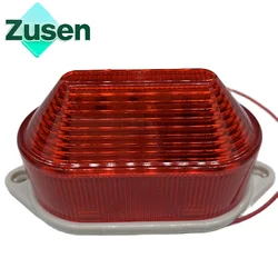 Zusen TB40 Red Color 12V 24V 110V 220V Security Alarm Strobe Signal Warning LED Lamp Small Flashing Light