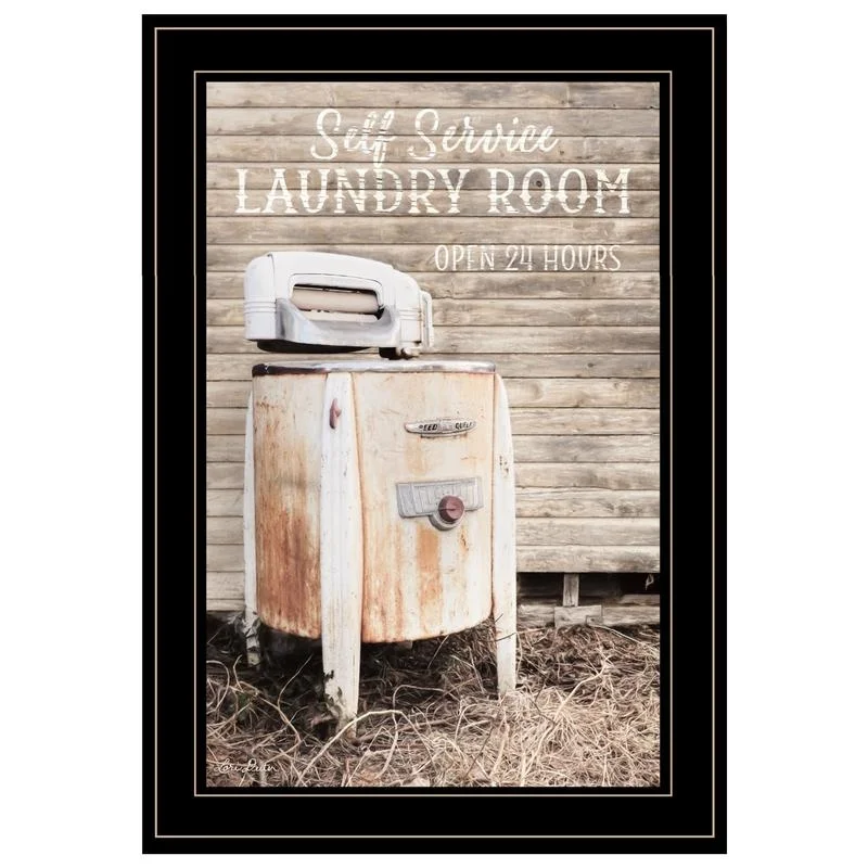 

Laundry Room Art Print, Black Frame, Ready to Hang