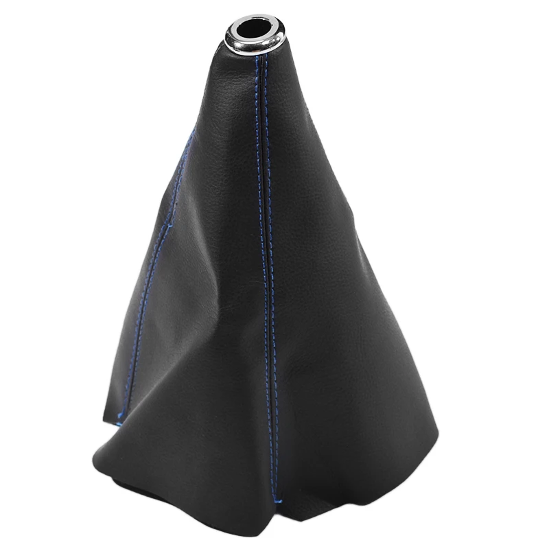 PVC Universal PU Leather Car Gear Shift Collars Carbon Fiber Auto Car Manual Stick Shifter Knob Gear Shift Boot Cover Gaiter