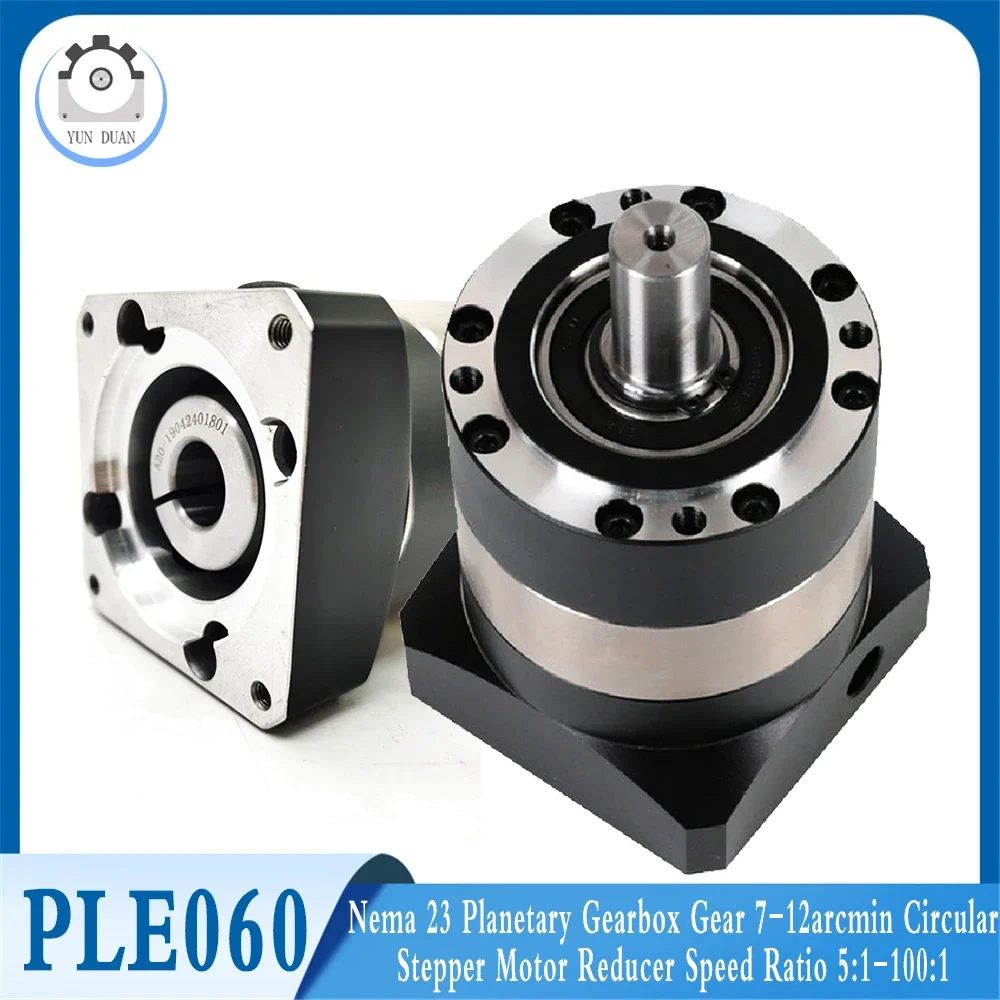 

Nema 23 Planetary Gearbox Gear 7-12arcmin Circular Stepper Motor Reducer Speed Ratio 3:1/4:1/5:1-100:1 60mm Servo Motor Reducer