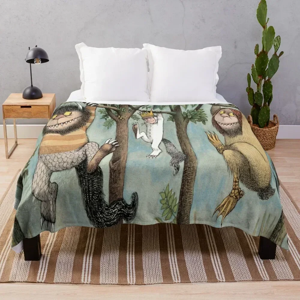 

The Wild Things Are Throw Blanket Machine Washable Soft Warm Blanket