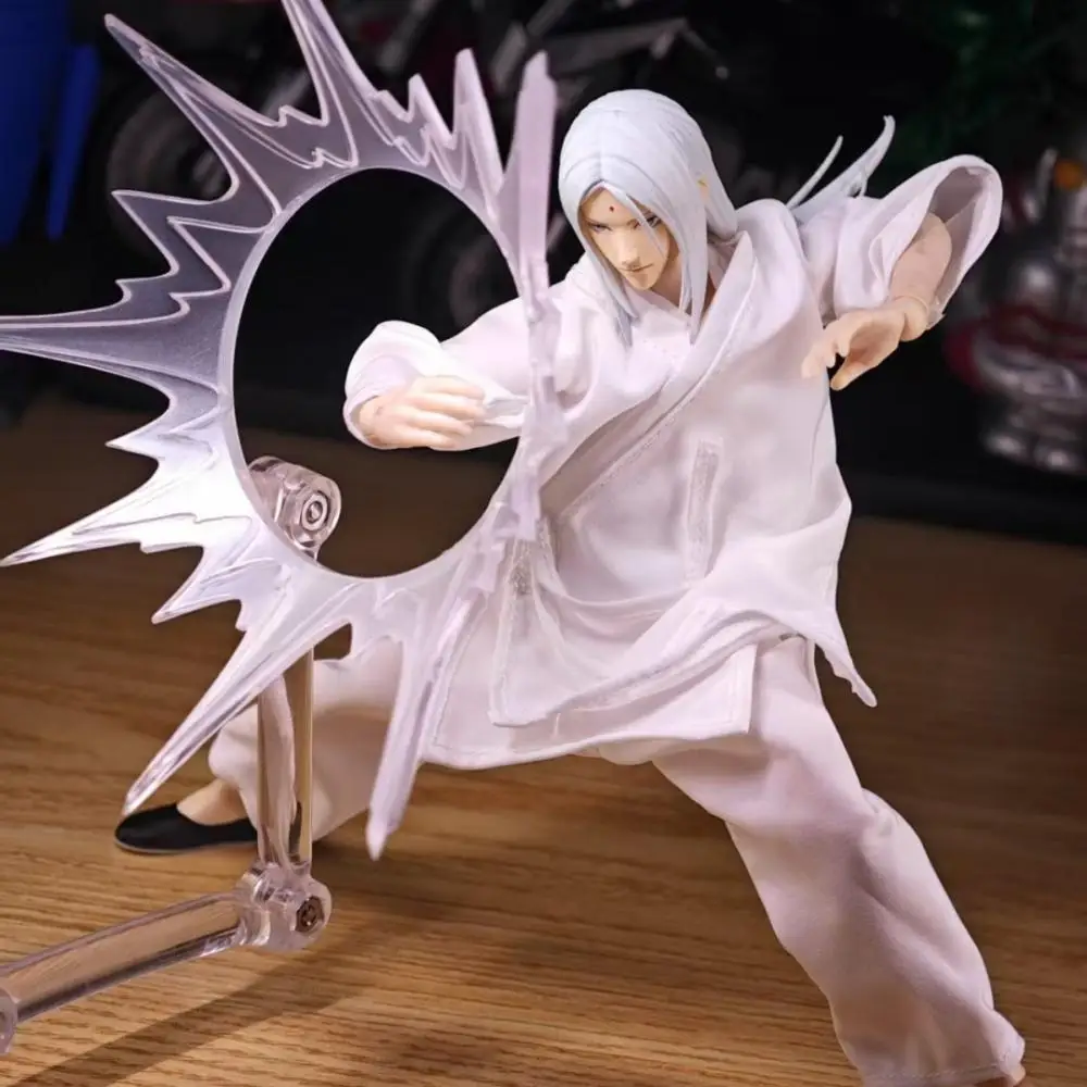 O Outcast Shf Anime Feito à Mão Zhanglingyu 4 Pçs/set Dao Fu Tops Calças Cinto Roupas Construídas em Fio de Ferro É Adequado para Brinquedo 1/12