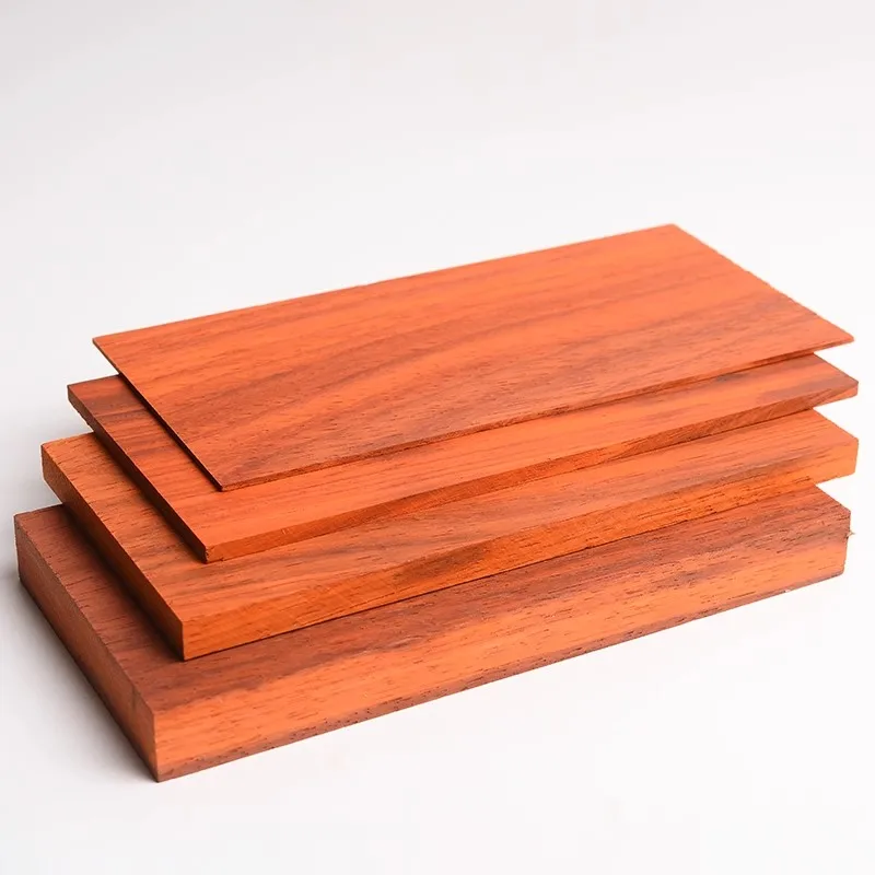 لوح خشبي رقيق من خشب الورد الأحمر الأفريقي مصنوع يدويًا يمكنك صنعه بنفسك نحت الخشب الأحمر صندوق لوح خشبي صلب مواد صنع #3