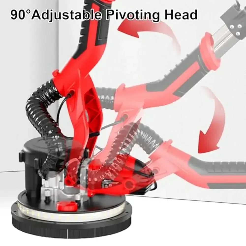 الكهربائية دريوال ساندر 6.8A 750 واط أداة مع 7 سرعات 800-1750 دورة في الدقيقة مصباح ليد مجمع الغبار زوايا مجموعة إزالة حقيبة قفازات فرشاة